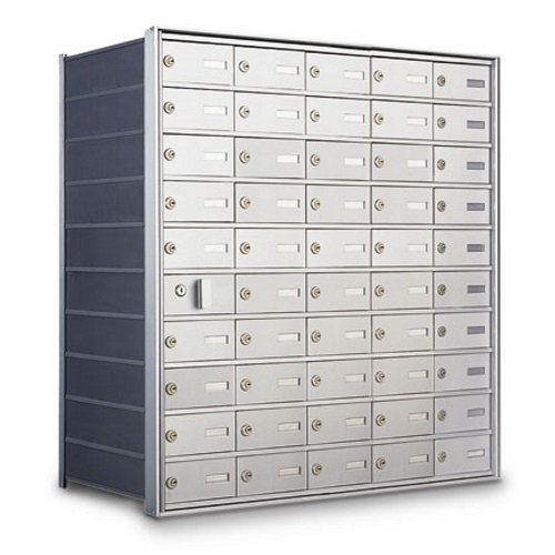 CAD Drawings American Postal Manufacturing Co. Front Loading 49-Door Horizontal Private Mailbox